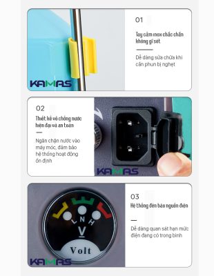 KAMAS chú trọng thiết kế hiện đại và an toàn cho người dùng